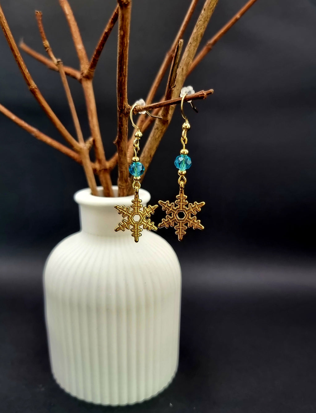 Winterzauber Schneeflocken-Ohrringe