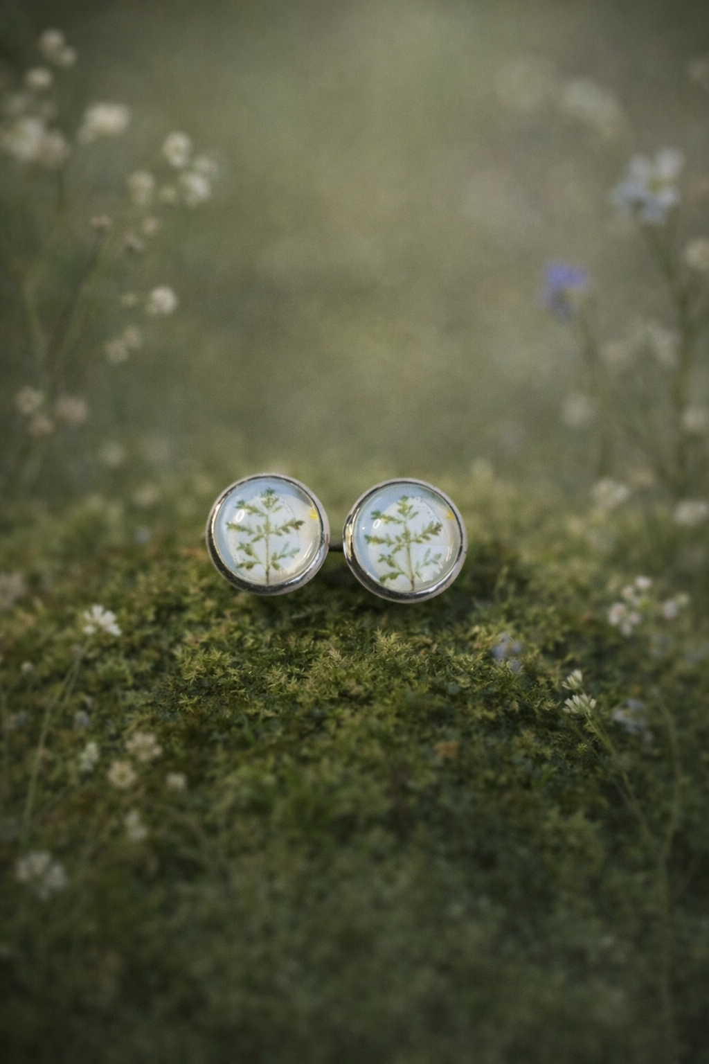 Wiesenzweig – Edelstahl Ohrstecker