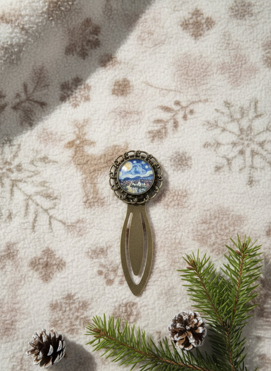 Winter Starry Night Lesezeichen