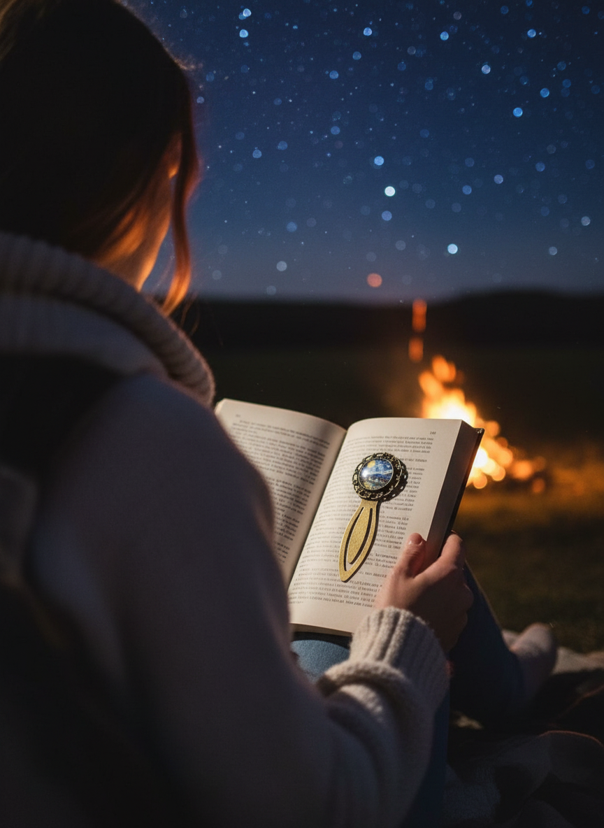 Winter Starry Night Lesezeichen