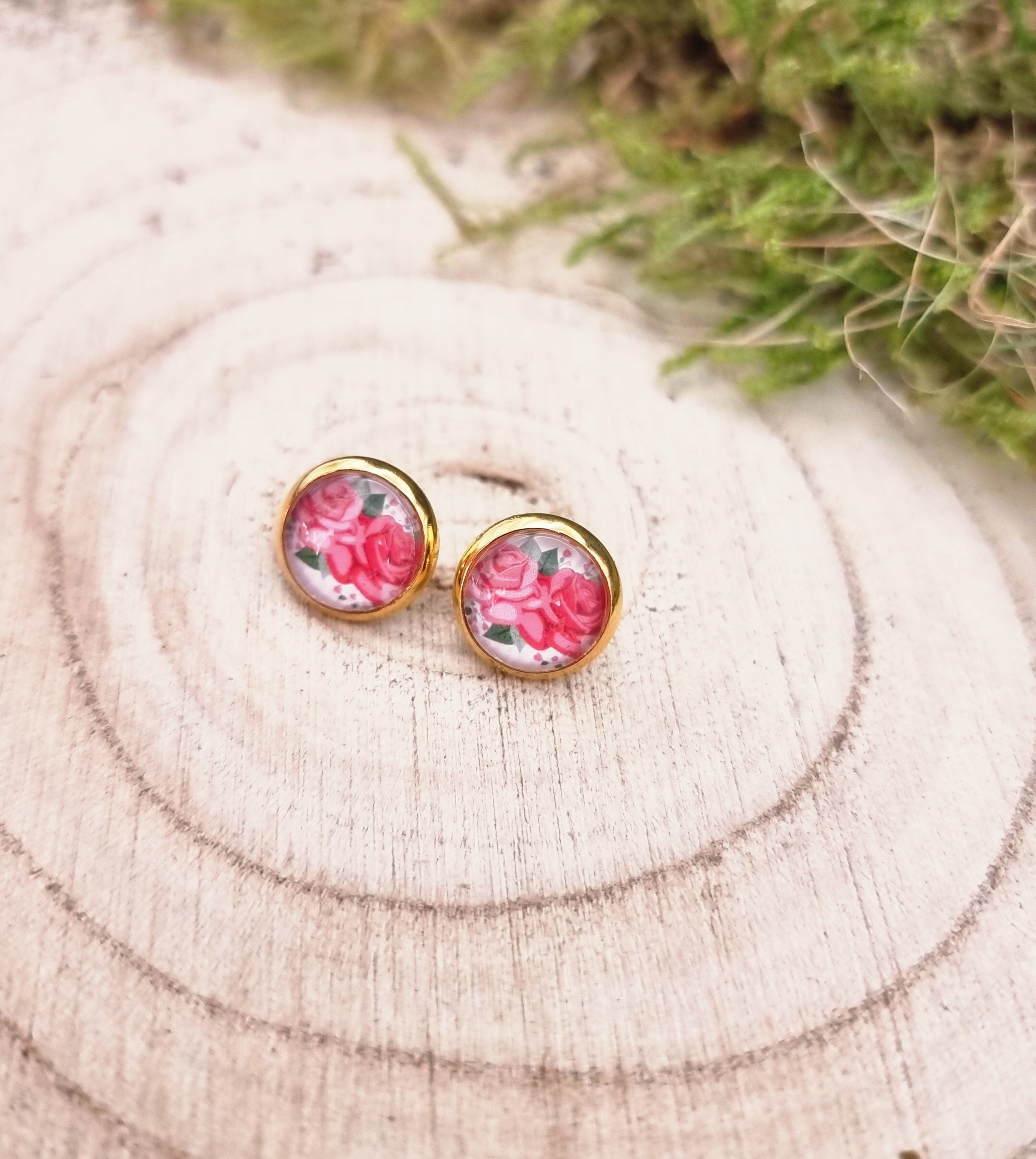 Rosenblüte Ohrstecker