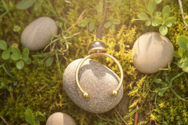 Ring „Erdglanz“ – verstellbar Edelstahl