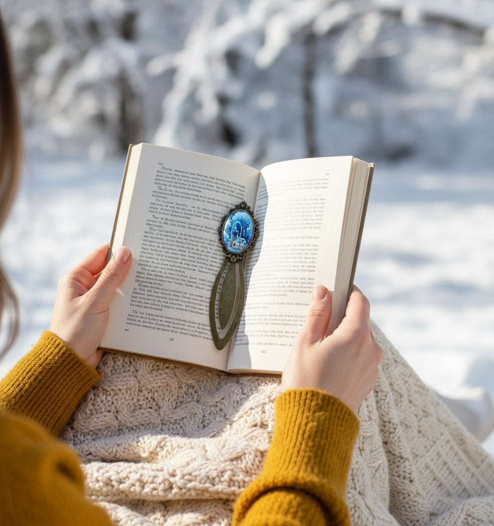 Winterhaus Lesezeichen