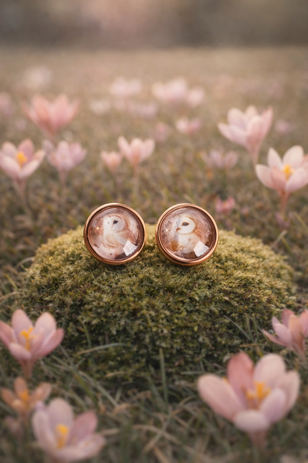 Roséwald Eulen – Ohrstecker Edelstahl