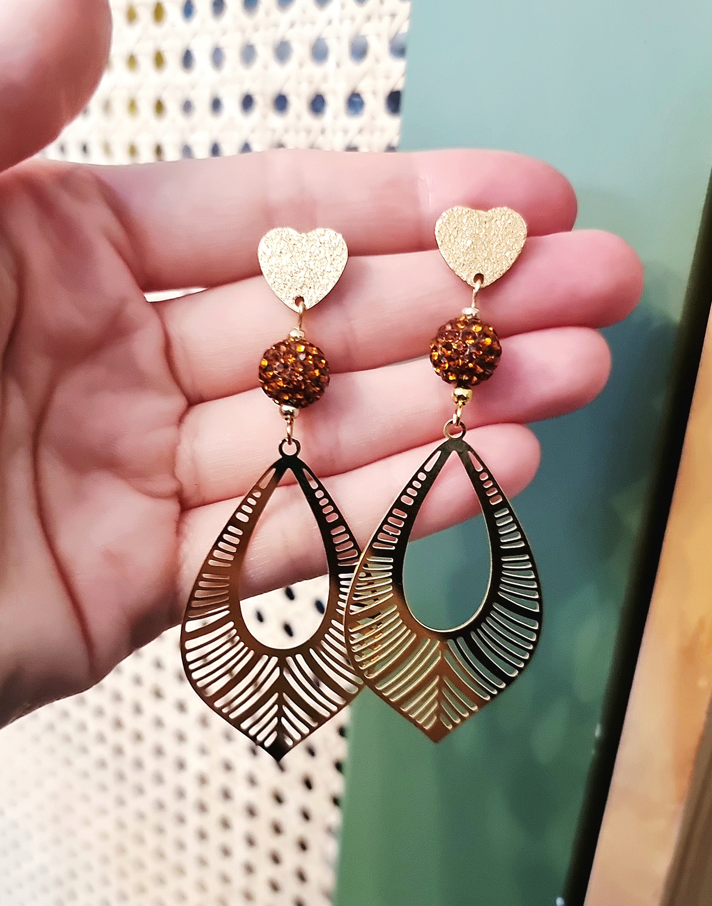 Golden Sparkle Ohrringe