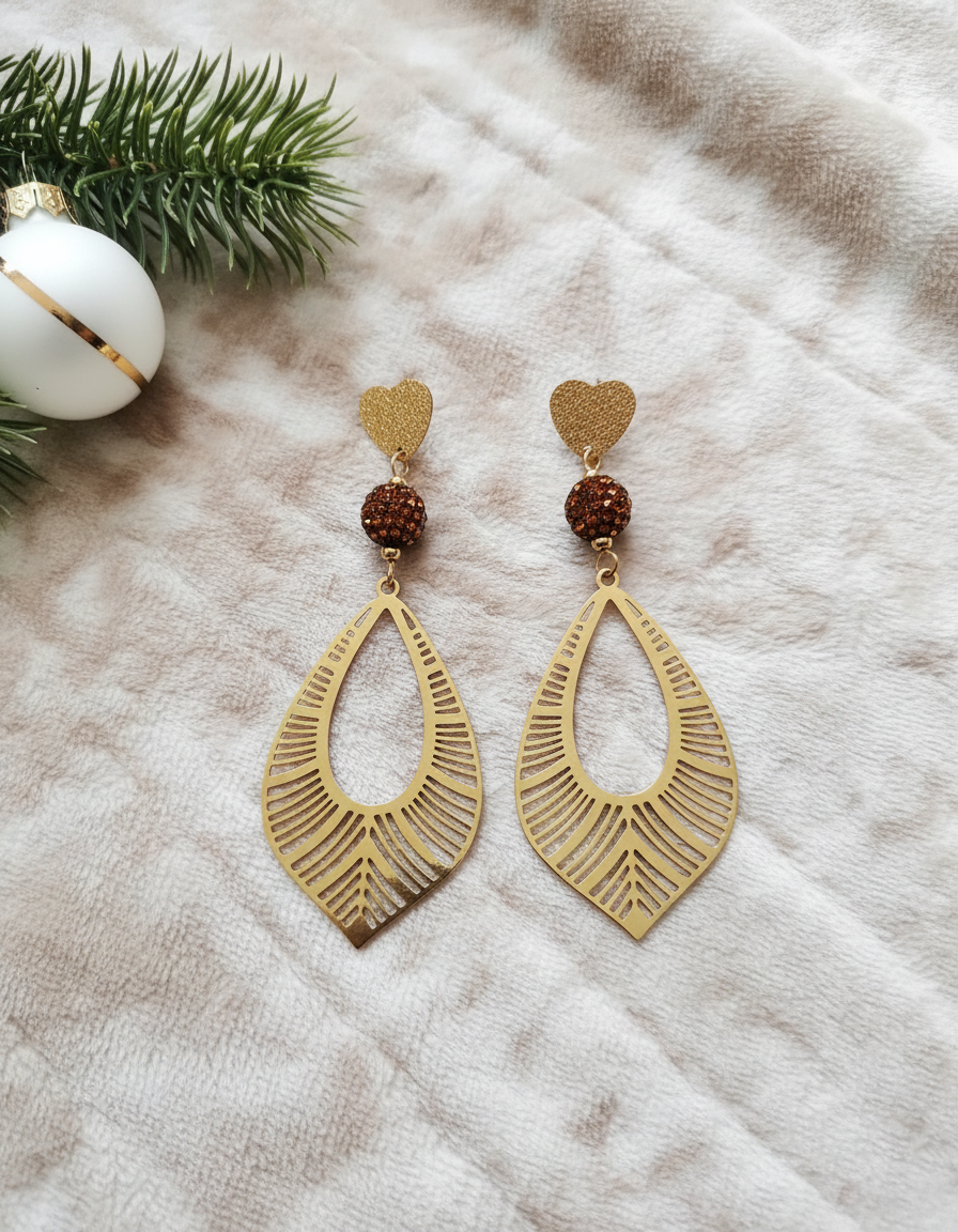 Golden Sparkle Ohrringe