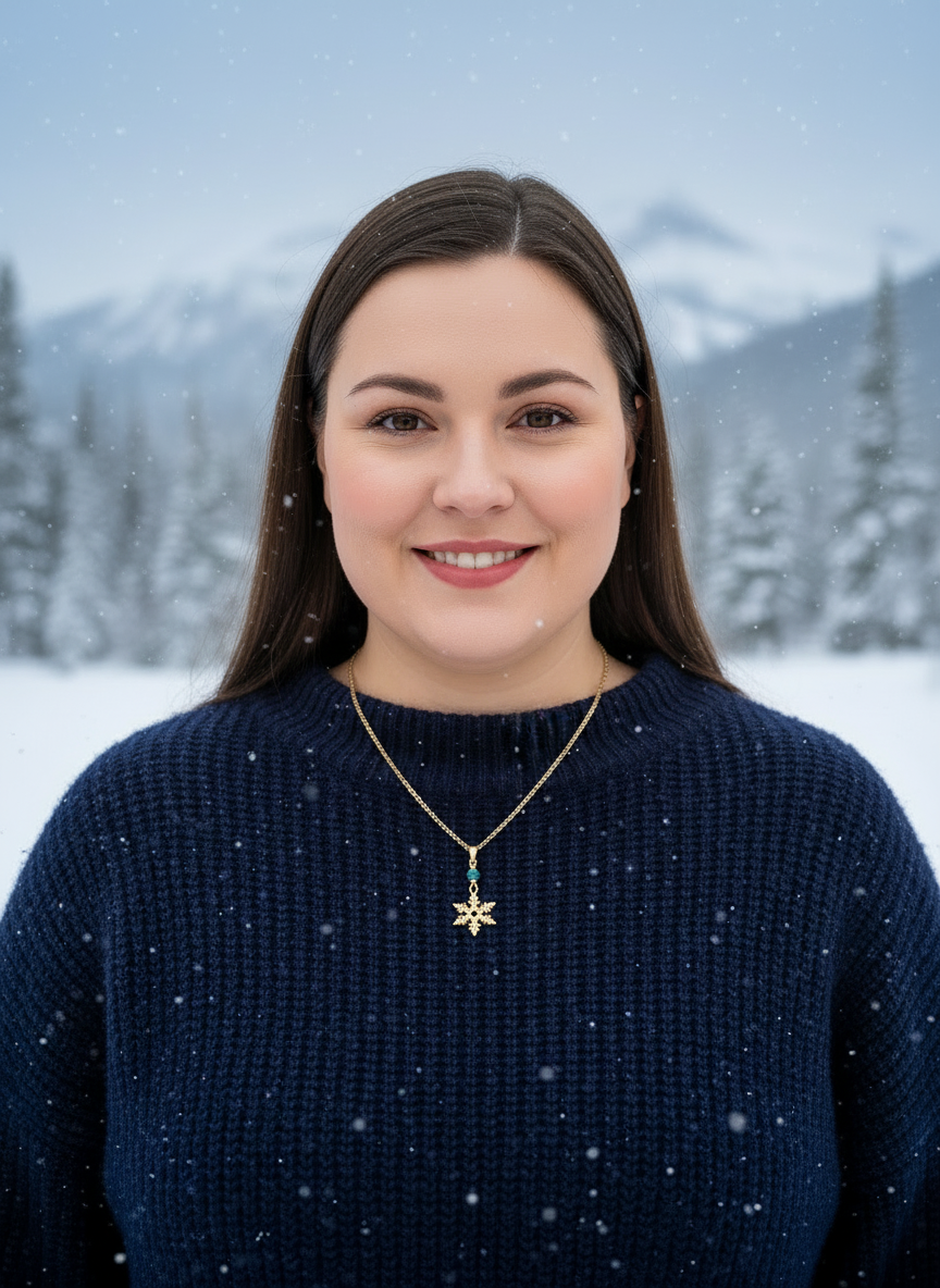 Winterzauber Schneeflocken Kette