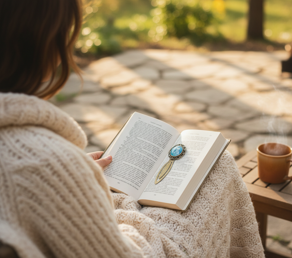 Winter Cottage Lesezeichen