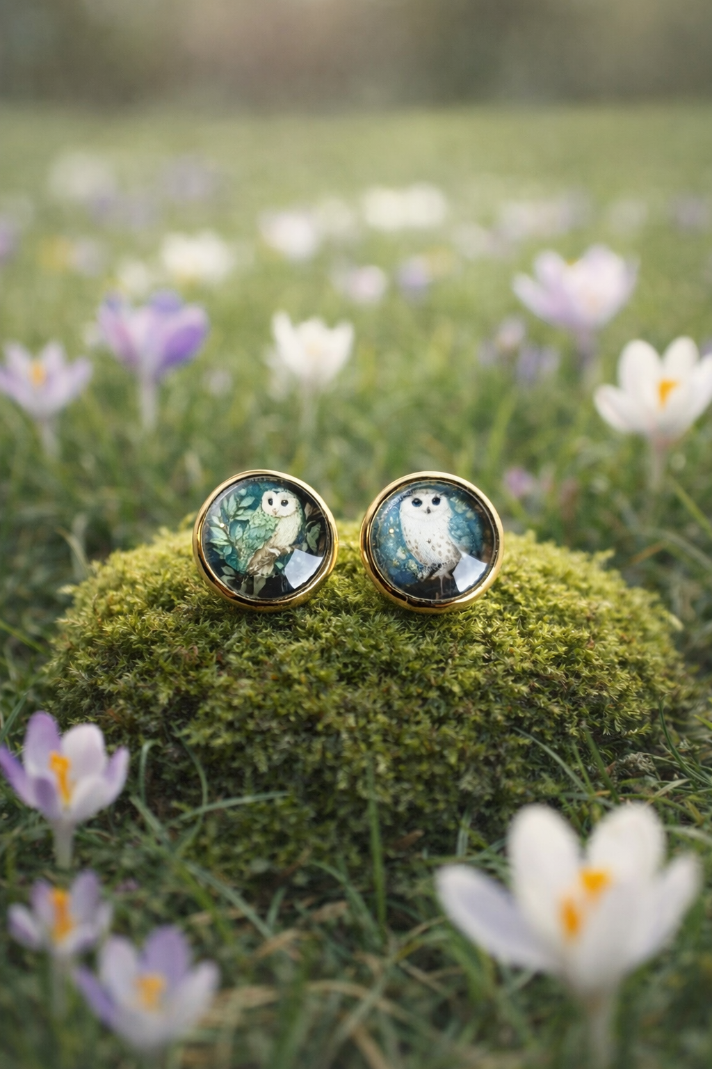 Waldgeflüster Eule – Ohrstecker Edelstahl