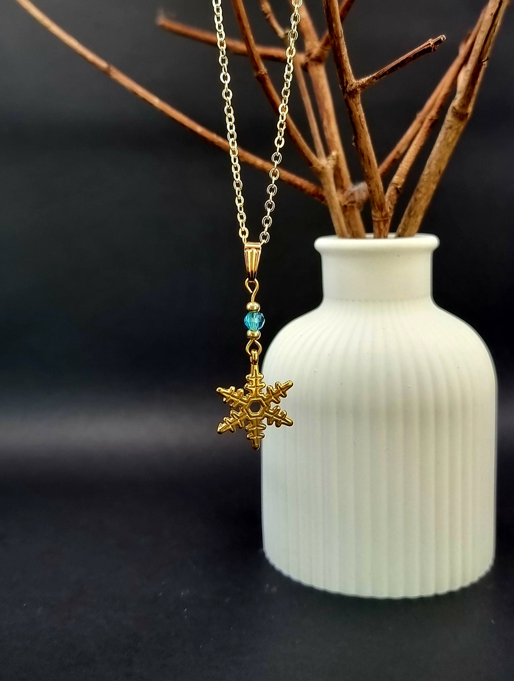 Winterzauber Schneeflocken Kette