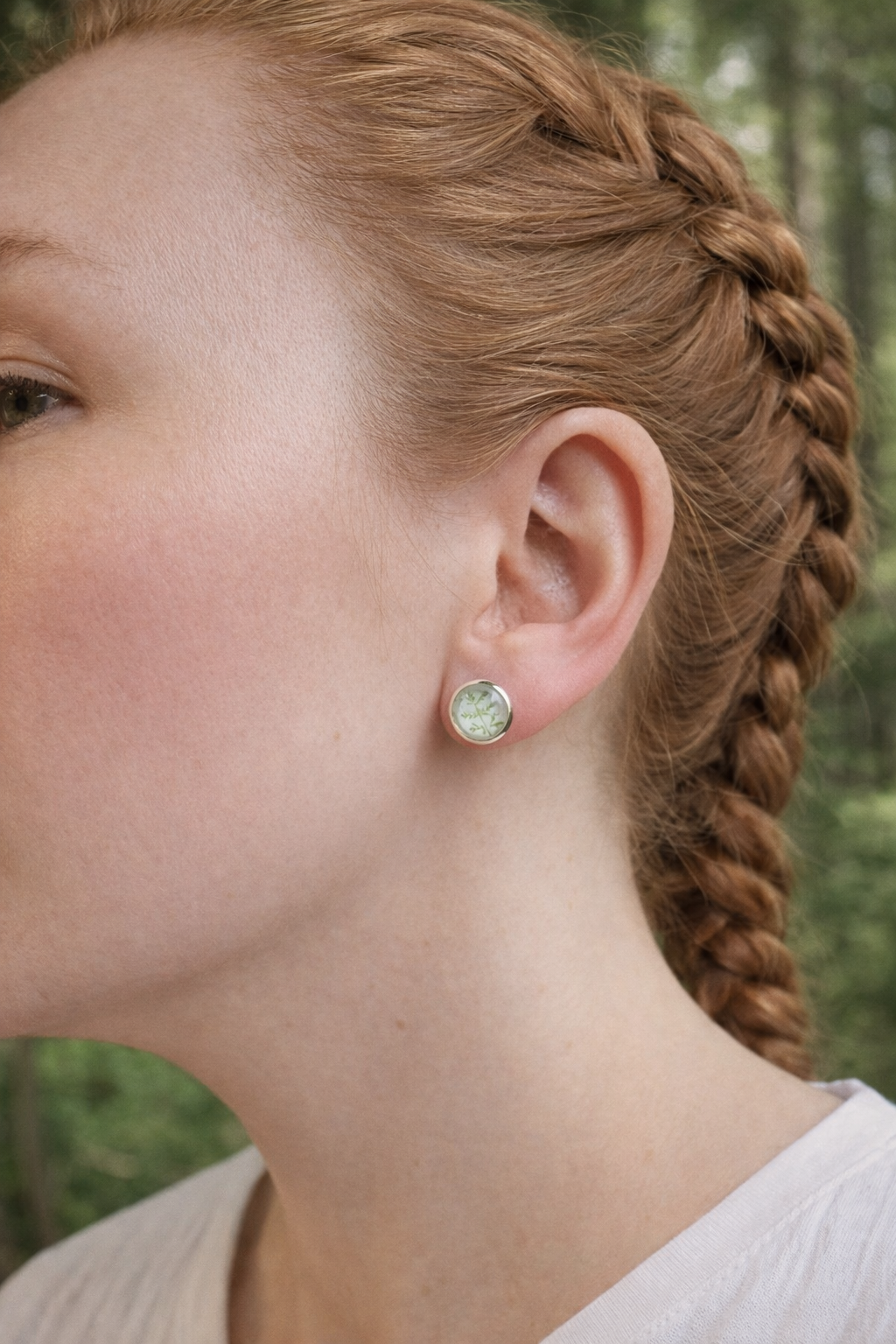 Wiesenzweig – Edelstahl Ohrstecker