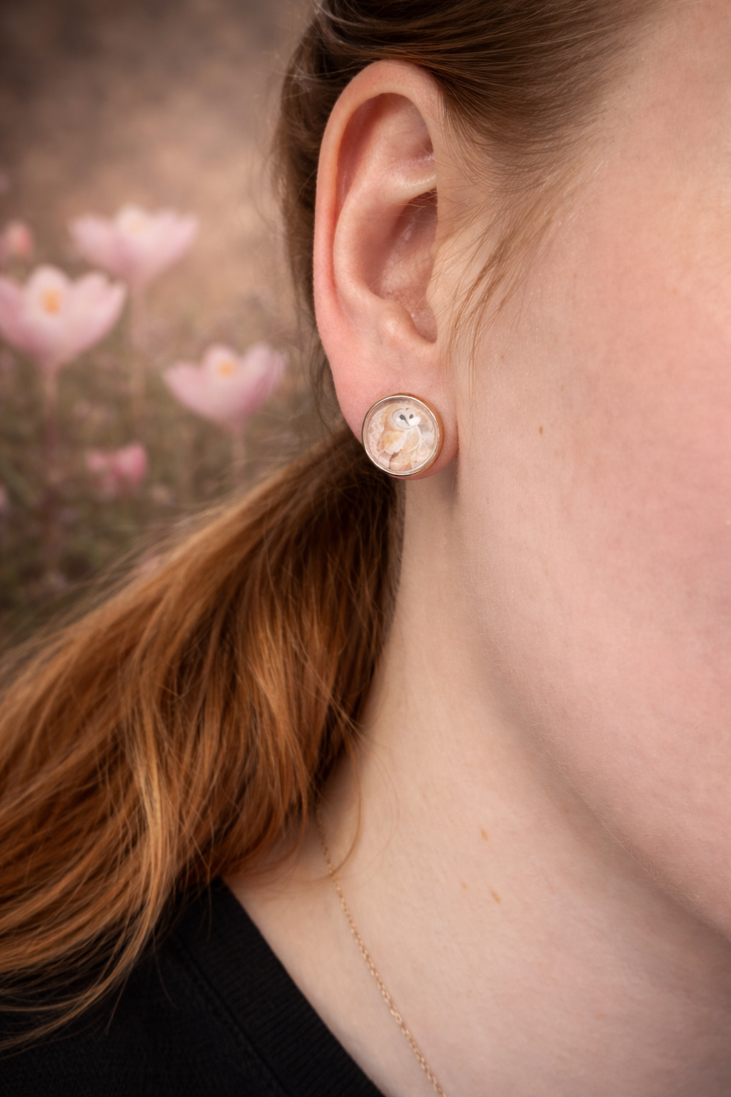 Roséwald Eulen – Ohrstecker Edelstahl