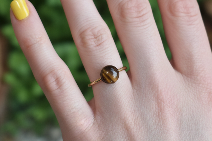 Ring „Erdglanz“ – verstellbar Edelstahl