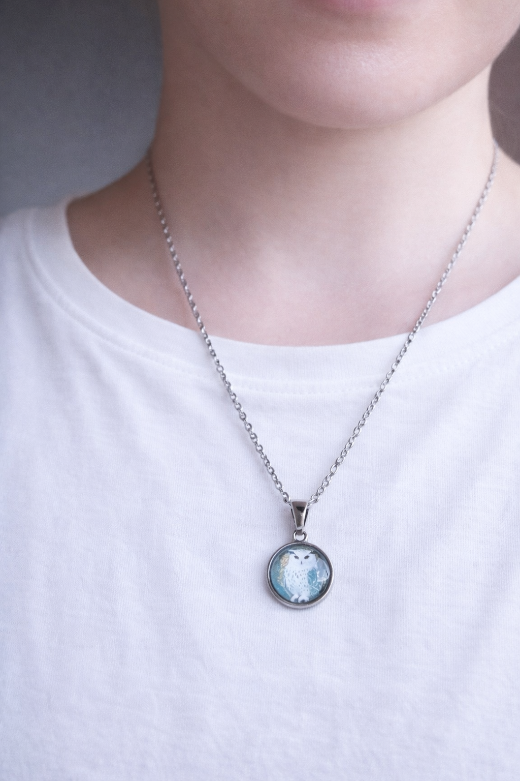 Eulenkette Waldblick Edelstahl